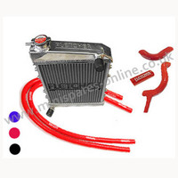 Fletcher Alloy Radiator & Silicone Hose Kit with clips Cooper S/1275cc, GRH247 kit