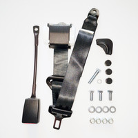 Front black seatbelt for classic Mini.