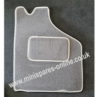 4pce deluxe overmats grey piped in light grey for classic Mini