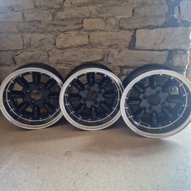 7x13 Black Superlight Extreme Wheels x3 - (13:26) - Huddersfield Spares ...