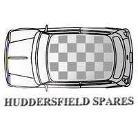 Silver chequer roof decal