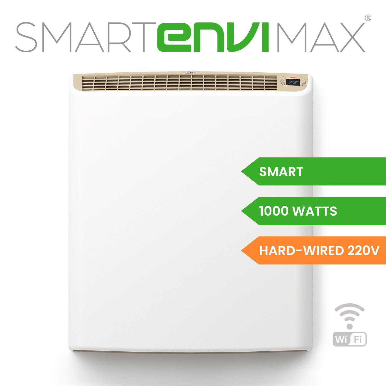 himemama　0509 Smart EnviMAX 220v Hardwired Electric Panel Wall Heater | eheat, Inc.
