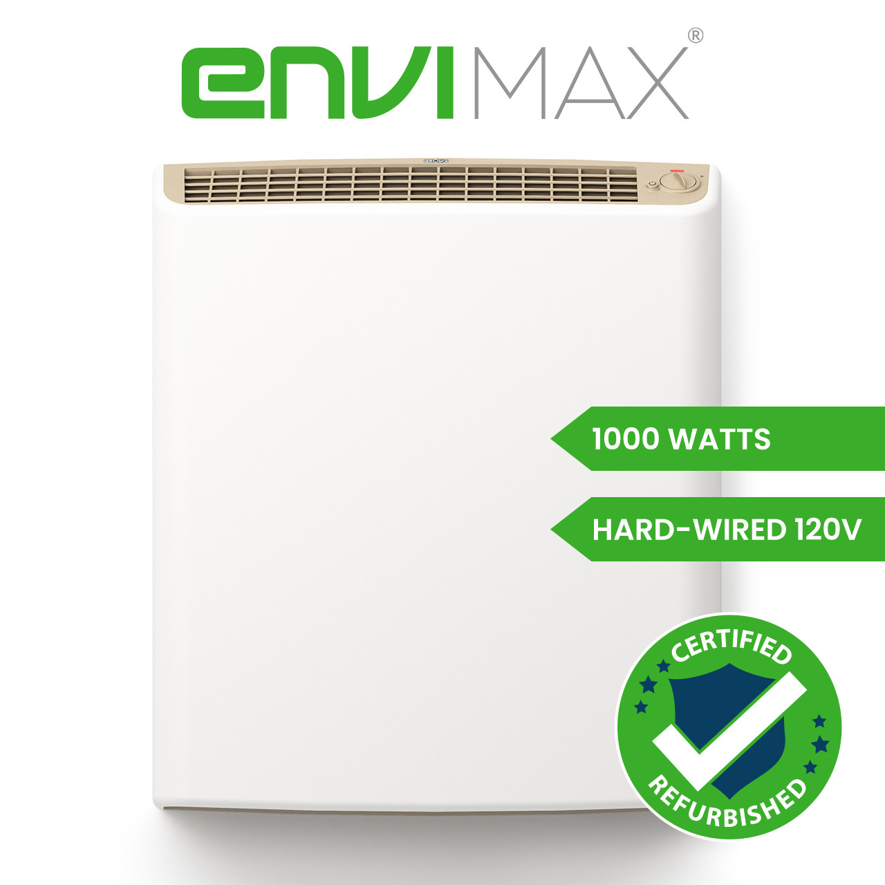 Factory Renewed 120V Hardwired EnviMAX 1000W Heater | eheat, Inc.