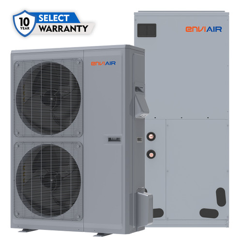 EnviAir FlexxIQ 5-Ton 60,000 BTU 19 SEER Central Air Heat Pump Split System with Inverter Technology – 230V - ECSS19A60FL230A (Includes Indoor & Outdoor Units)