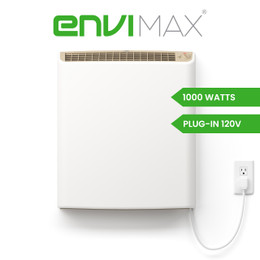 EnviMAX 120v Plug-in Electric Panel Wall Heater 1000 Watts (EM1012P)
