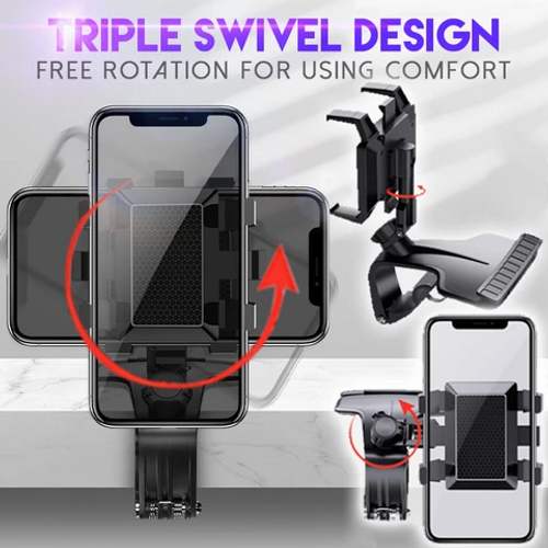 Multifunctional Mobile Phone Car Holder Adjustable 360 Degrees Rotating Navigation Support Frame