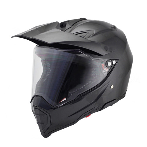 Color: Black transparent, Size: XL - Handsome full-cover motorcycle off-road helmet