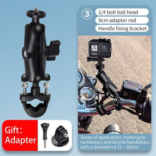 Color: 3 - Motorcycle Bracket Gopro Bracket Insta360Oner Accessories 360 Panoramic Sports Camera