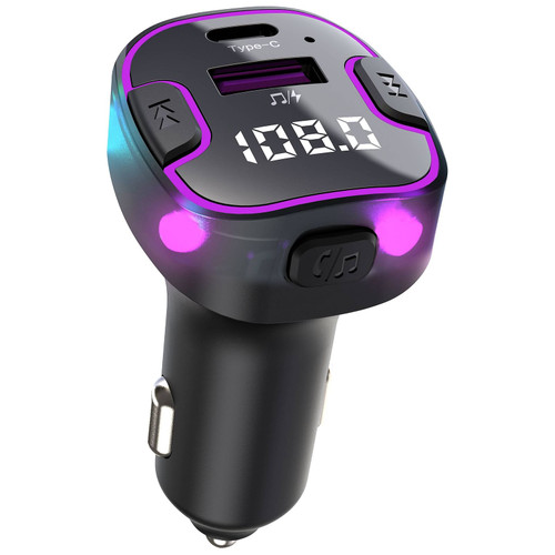FM Transmitter Wireless USB Type C Car Charger Multi-functional MP3 Player Handsfree Calling Car Ad