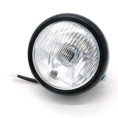 6.5"Universal Motorcycle Refit Headlight with Brackets DC 12V Motorbike Vintage Head Lamp Scooter R