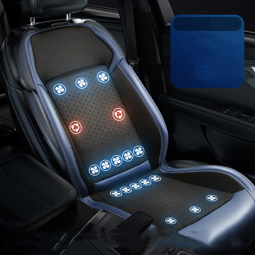 Color: Monochrome Blue - Car Cold Air Breathable Heat Dissipation Cooling Pad
