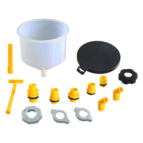 Car Radiator Coolant Filling Funnel Kit, Transparent Funnel Spill Proof Coolant Bleeder Kit, Automo