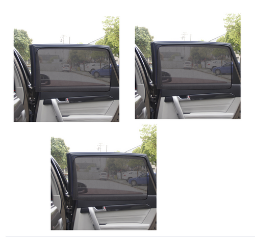 style: The back square 3pcs - Magnetic absorption car shade