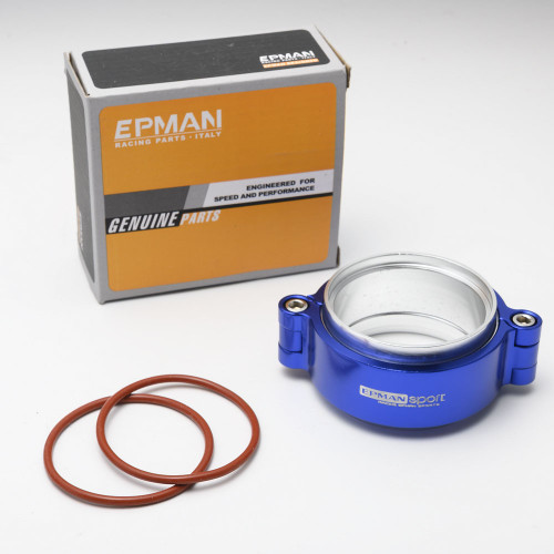 Color: Blue, Size: 3 inches - Cross Border Modification Of Auto Parts V-type Clamp With Flange Diam