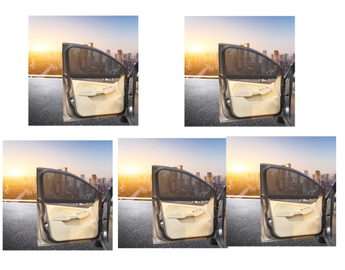 style: Front row 5pcs - Magnetic absorption car shade