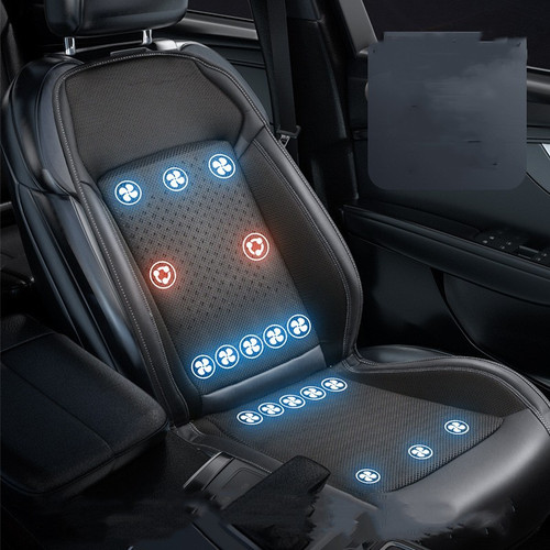Color: Universal Black - Car Cold Air Breathable Heat Dissipation Cooling Pad