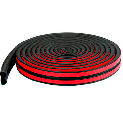 Color: 4 door kit - Car door seals, noise, general-purpose double-layer strip, anti-collision, dust