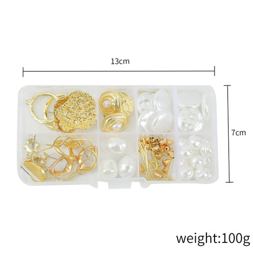 Color: H - DIY Earring Set Handmade Earring Material Accessories