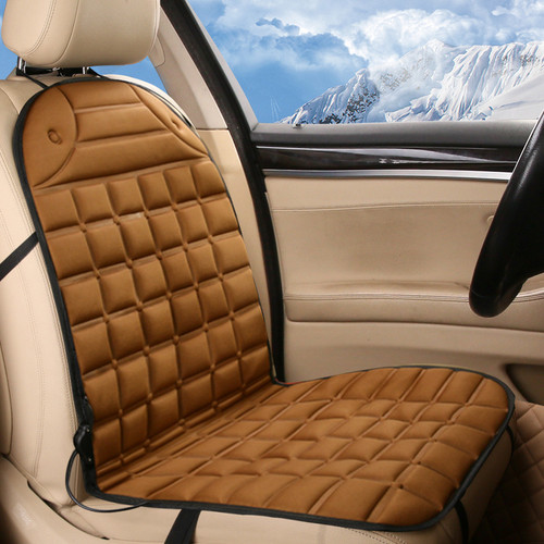 Color: Brown single, format: 97x48cm - Automobile heating cushion