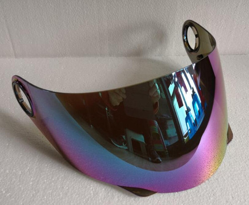 Color: Colorful lense, Size: F - Motorcycle helmet with cat ears automobile race antifog full face 