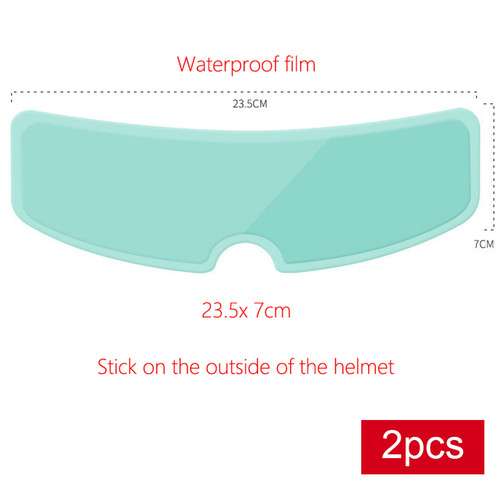 Color: Rainproof, display: Two - Rainproof And Anti-fog Film For Motorcycle Helmets