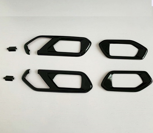 style: Inner handle frame, Color: Piano black - Carbon Fiber Pattern Glass Lifting Inner Handle Dec