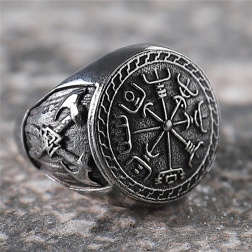 Color: 14style, Size: 10 - Titanium steel gold male ring