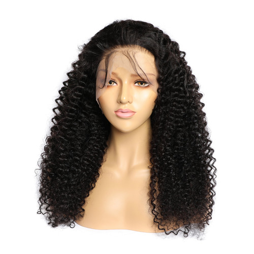 style: 13x4 150density, Wig size: 16inch - Curly Human Hair Wig Lace Hair Products
