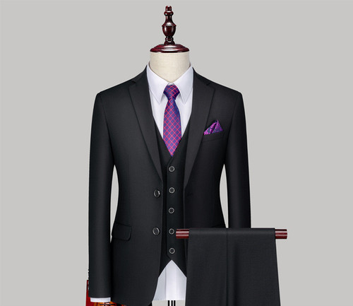 Men's Three-piece Suits For Groomsmen - style: 4A, Size: 4XL