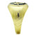 TK1403 - IP Gold(Ion Plating) Stainless Steel Ring with Top Grade Crystal  in Clear