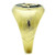 TK1403 - IP Gold(Ion Plating) Stainless Steel Ring with Top Grade Crystal  in Clear