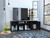 59" Black Open shelving TV Stand