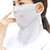 Women's Summer Flower Embroidery Wave Edge Sunscreen Ice Silk Mask Dustproof Mask Polka dot gray_On