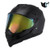 Color: Black colorful, Size: S - Handsome full-cover motorcycle off-road helmet