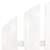  Garden Rocking Chair White Hardwood Medium Garden Rocking Chair