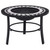  Mosaic Fire Pit Black and White 26.8" Ceramic