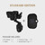 Color: Black, style: Standard-USB, Electrical outlet:  - Car Cup Holder With Wireless Charging