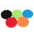 Size: 7 inch, Quantity: 5pcs 1set - Direct car polishing plate flat wave waxing sponge ball self-ad