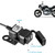 Dual USB port 12V waterproof motorcycle handlebar charger 5V 1A / 2.1A power adapter plug for mobil