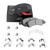 US CHEINAUTO 4Pcs Premium Ceramic Rear Disc Brake Pads Set With Steel Hardware Kits