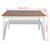  Dining Set Brown and White Pine wood Large Durable Dining Set