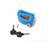 Waterproof Motorcycle Lock Bike Lock Security Anti-theft Lock Moto Disc Brake Lock Kit Blue-aluminu