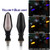 1 Pair Motorcycle Parts Dual-color Led Turn Signal Lights For Motorcycle Yellow + red light