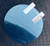 Style: Round, Color: Blue-98mm, Size:  - Anti-Moist Waterproof Side Mirror Sticker