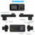 3 Channel Dash Cam 1080P Front 720P Cab 480P Rear Triple Dash Camera IPS Screen Driving Recorder 24