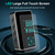Tire Inflator Portable Air Compressor 16l/Min 150 Psi Air Pump with Touch Screen/Gauge/Light Black