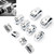 10pcs Replacement Housing Switch Cap Button Cover Kit black_10pcs