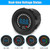 2PCS Battery Meter Waterproof Dc 12v Voltmeter LED Digital Display Voltage Gauges Round for Marine 