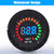 2PCS Battery Meter Waterproof Dc 12v Voltmeter LED Digital Display Voltage Gauges Round for Marine 