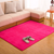 Color: Rose red, Size: 60x120cm - Memory cotton coral velvet carpet Living room bedroom door mats B